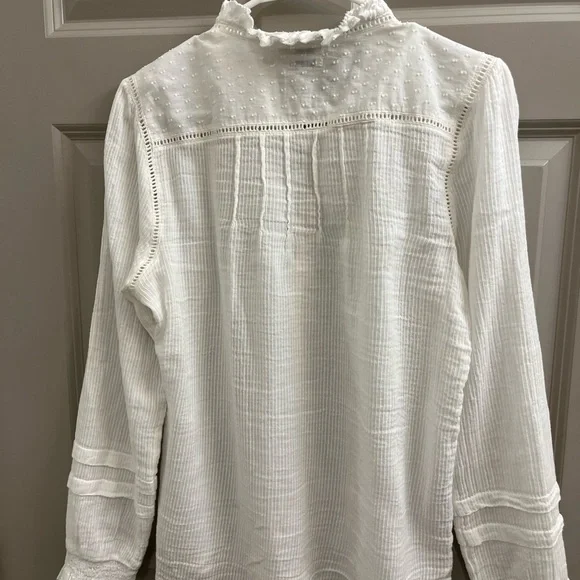 Faherty organic cotton blouse size M - Picture 3 of 3